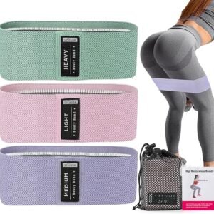 Booty Bands Set, Resistance Bands for Working Out, Exercise Bands for Women and Men Legs and Butt, Stretch Bands for Pilates, Yoga Starter Set