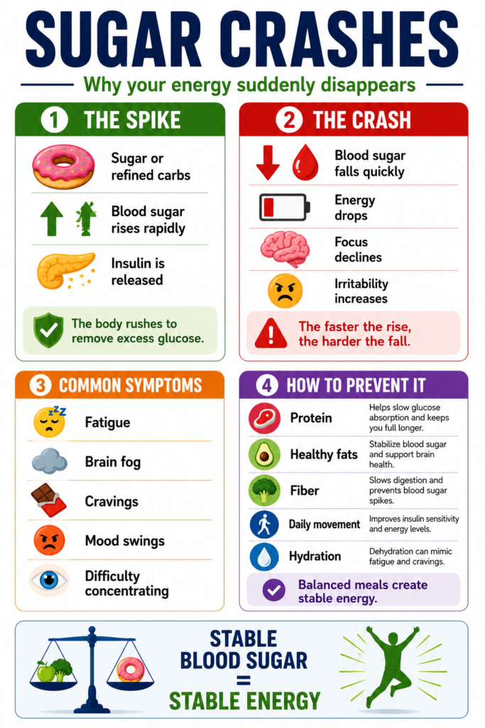 Understanding Sugar Crashes: Causes, Effects, and Preventive Measures Understanding Sugar Crashes: Causes, Effects, and Preventive Measures